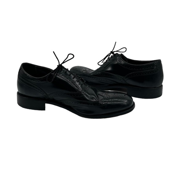 Florsheim Black Rucci Wingtip Oxfords Size 10 1/2 Men's - Picture 1 of 9